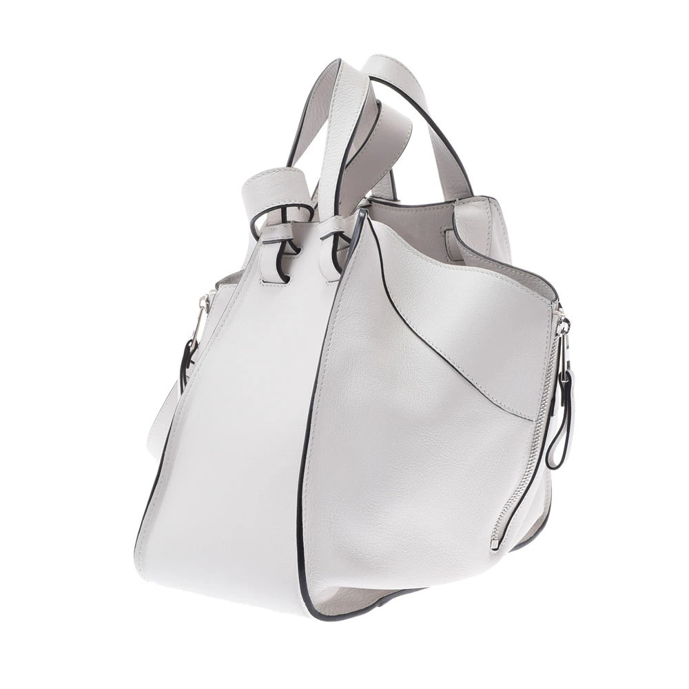 Loewe Calfskin White Hammock Bag